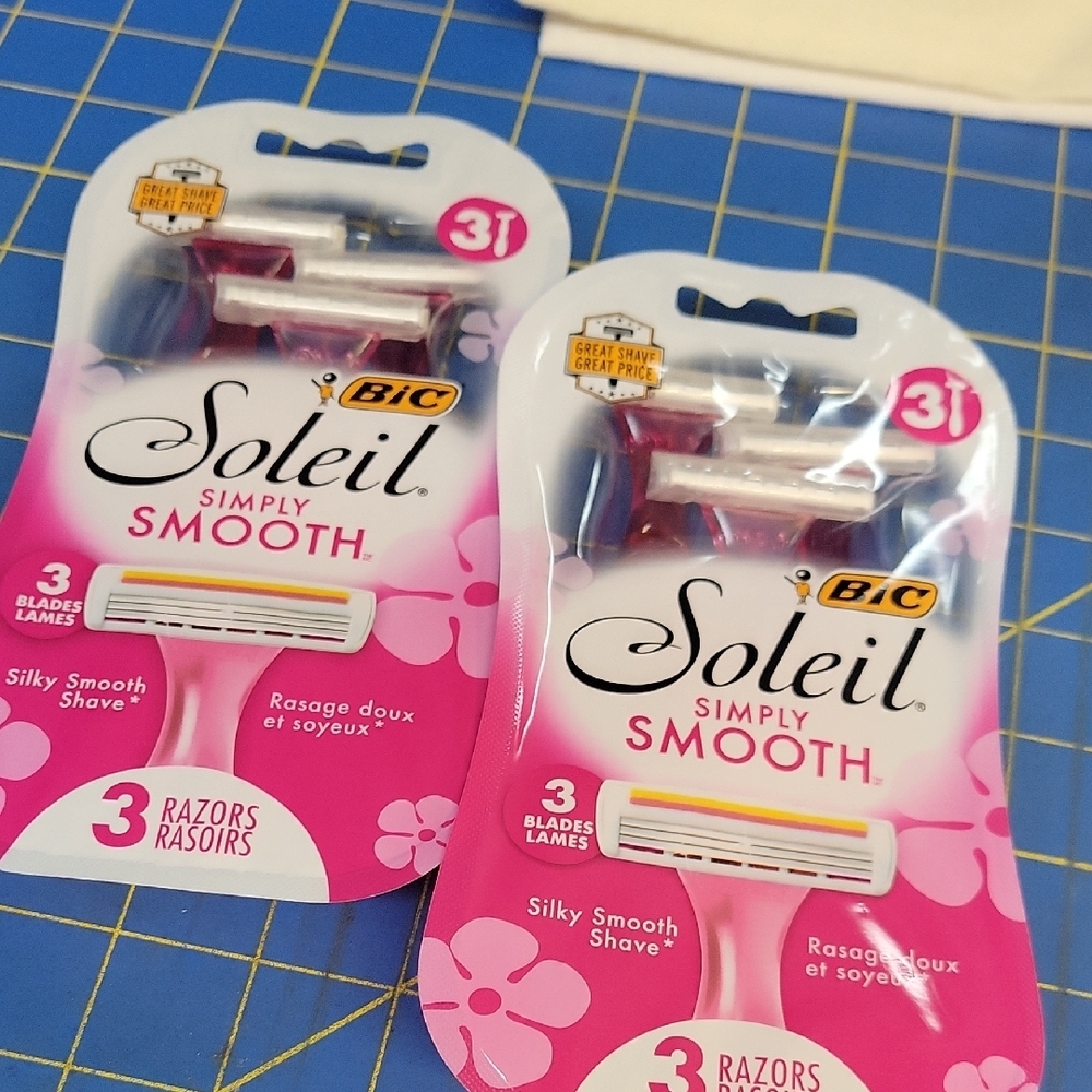 BIC Soleil Simply Smooth Razors 3pack x2 New Sealed Packages
